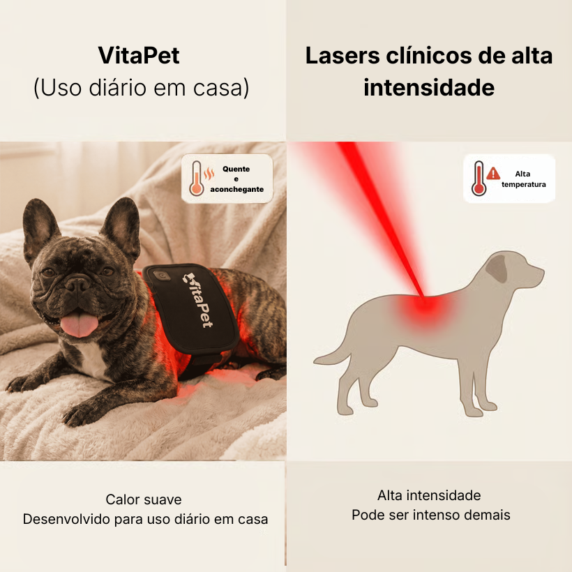 Comparativo: VitaPet vs Lasers clínicos